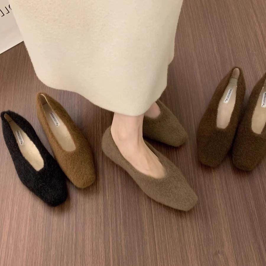 法式平底一脚蹬保暖加绒棉瓢鞋韩版百搭毛毛鞋女外穿秋冬豆豆鞋子,户外/登山/野营/旅行用品,其他户外鞋,淘宝优惠券,粉丝福利购,淘宝优惠卷