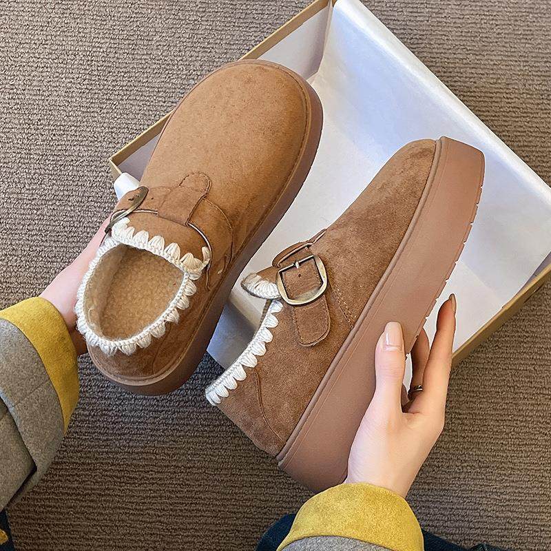 森系复古厚底全包勃肯鞋女2025年新款加绒保暖一脚蹬百搭豆豆棉鞋,户外/登山/野营/旅行用品,其他户外鞋,淘宝优惠券,粉丝福利购,淘宝优惠卷