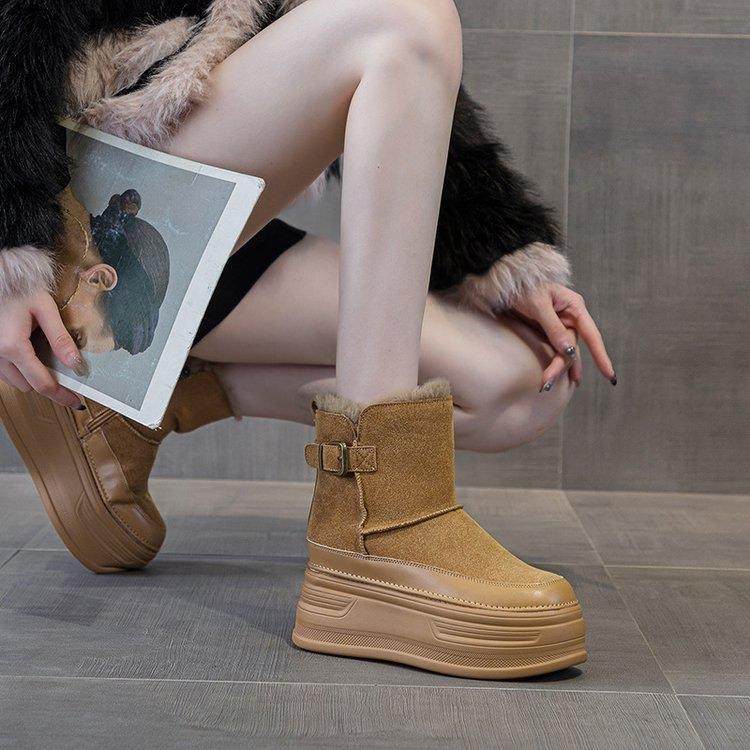 加厚底加绒防水雪地靴女爆款2025年冬季新款高帮保暖棉鞋短筒女靴,户外/登山/野营/旅行用品,其他户外鞋,淘宝优惠券,粉丝福利购,淘宝优惠卷