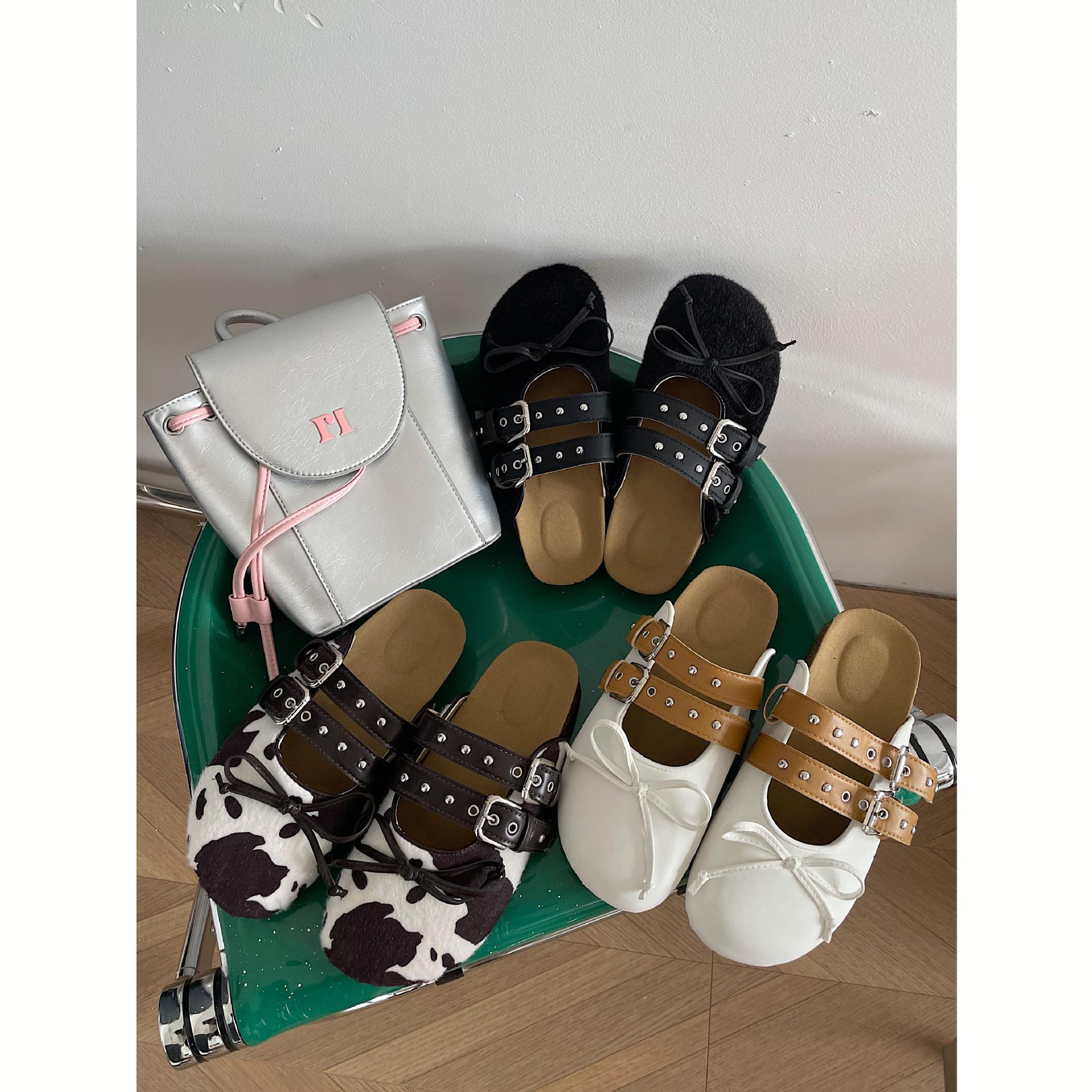 锦觅黑色包头厚底拖鞋女夏外穿新款结复古勃肯凉拖鞋女