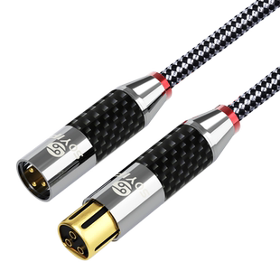 SOYIRI 适用于莱维特LCT240 249 440双卡农线公对母舒尔专业用麦克风话筒线48V电容麦线艾肯声卡侬连接音频线