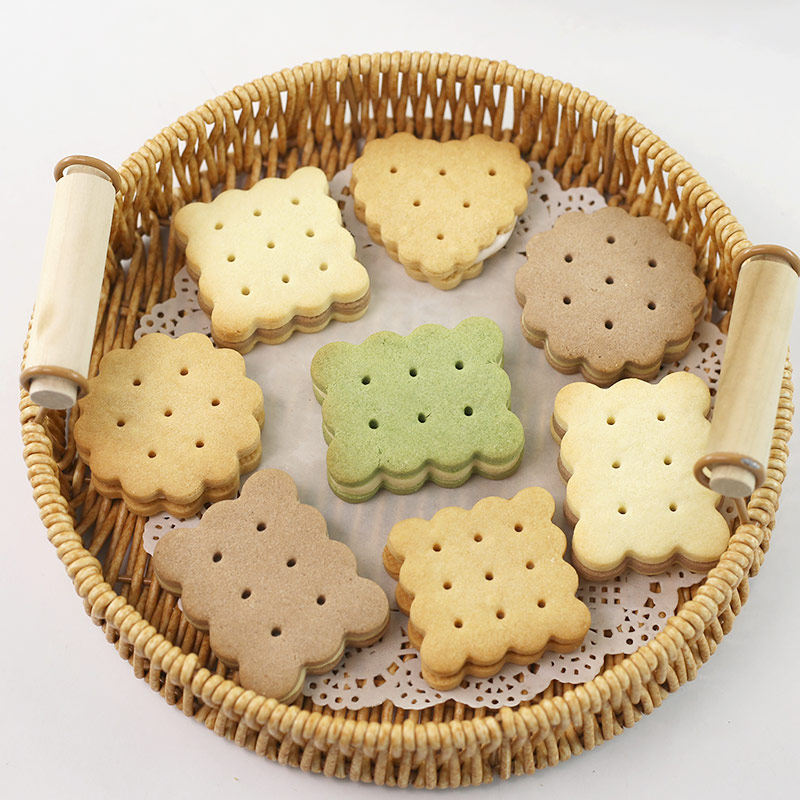 白脱饼干模具花样按压馒头磨具烘焙家用曲奇花边造型夹心面食工具