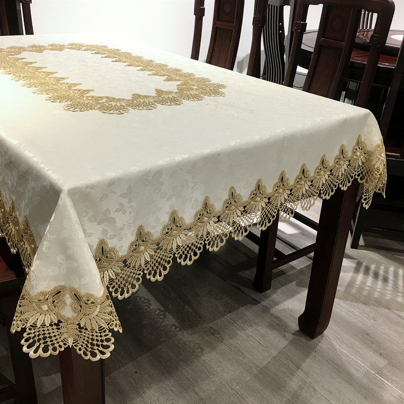 奢华布艺餐桌布茶几桌布客厅家用轻奢新中式高档现代欧式方桌圆桌,居家布艺,桌布,淘宝优惠券,粉丝福利购,淘宝优惠卷