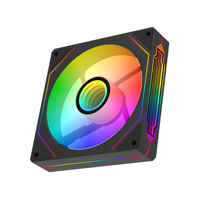 棱镜4PRO机箱散热风扇12CM8PRO全侧镜神光同步5V3针 ARGB超静音