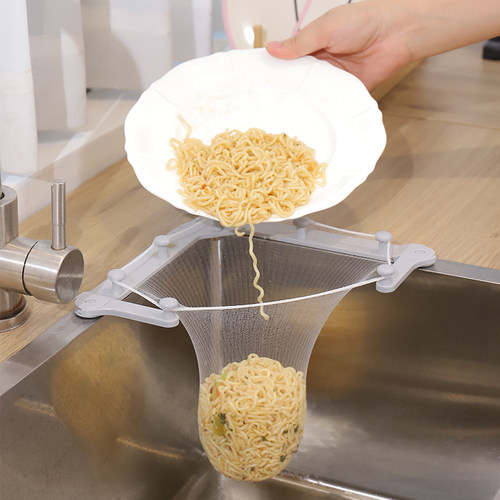 厨房剩饭滤渣沥水架神器