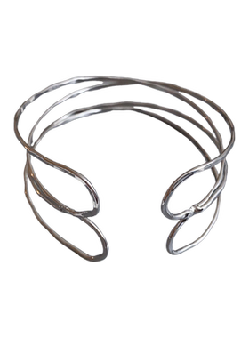 交叉多层开口手镯女2026新款高级感手环臂环轻奢小众精致气质手饰