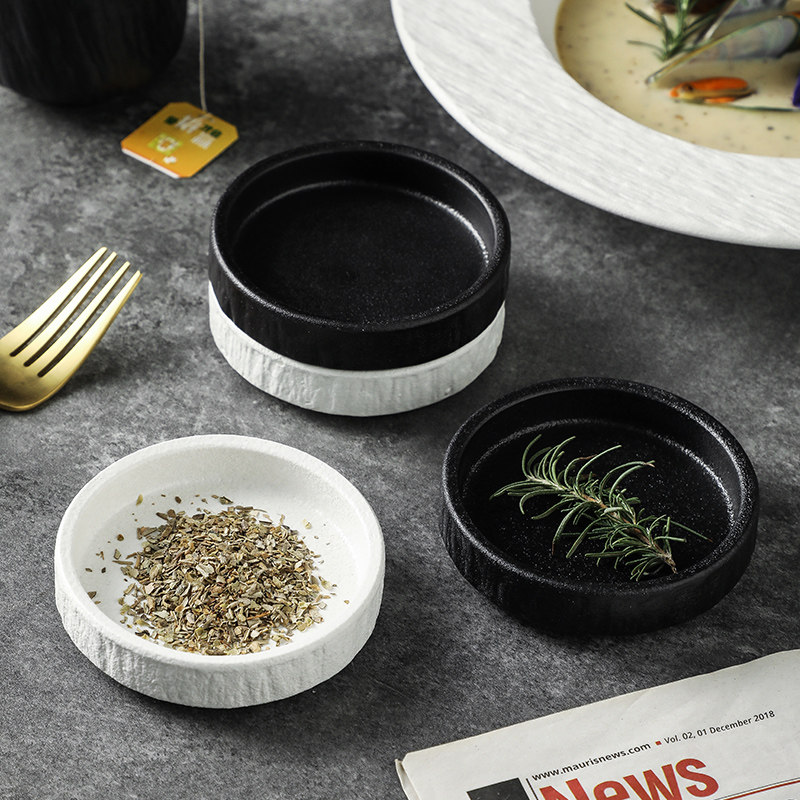 家用酱料碟调味碟小吃碟小菜凉菜碟子醋碟芥末碟饭店商用陶瓷味碟