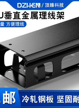 42U服务器加宽理线器金属垂直理线架 800宽机柜竖直32U加大理线槽