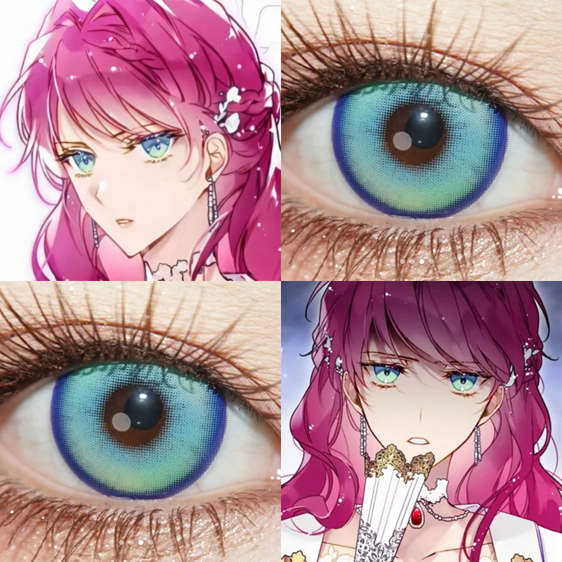 佩拉COS美瞳日抛黎明奶油圣代绿高光月球绿显色梦与夜出道日绿cn