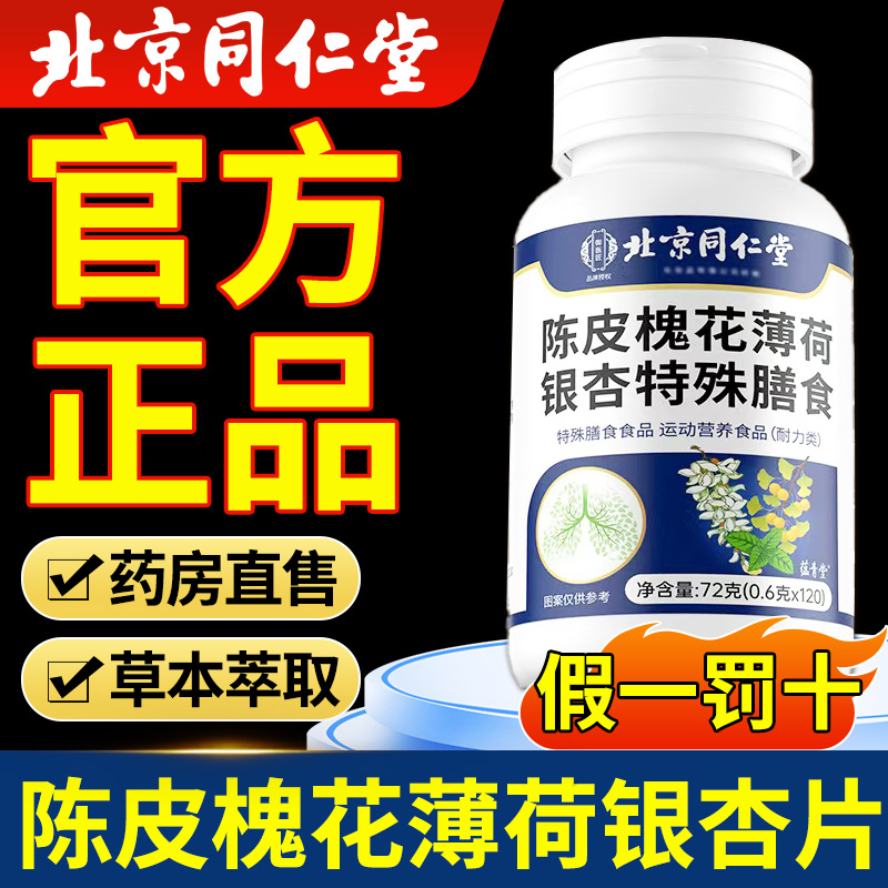 北京同仁堂陈皮槐花薄荷银杏片