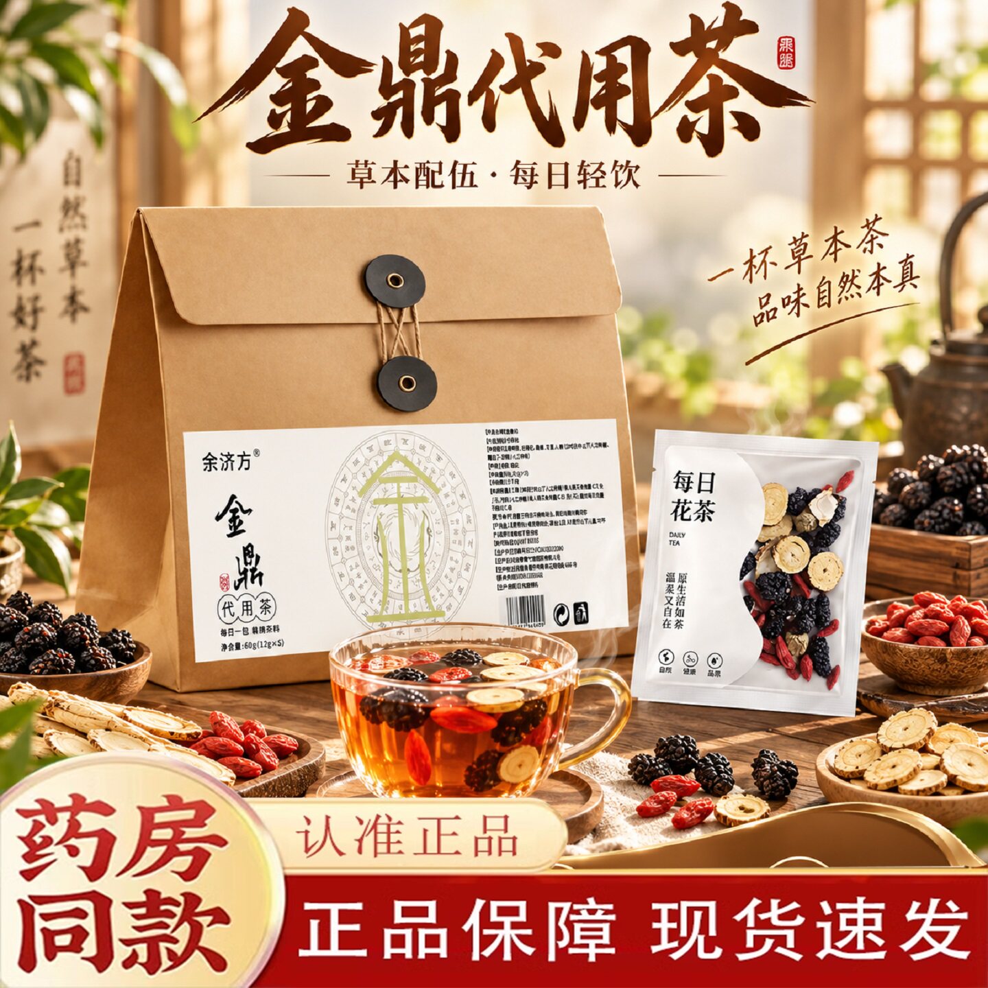 金仙茶甄选材料官方旗舰店正品五行金鼎茶匠心工艺独立组合装8gx