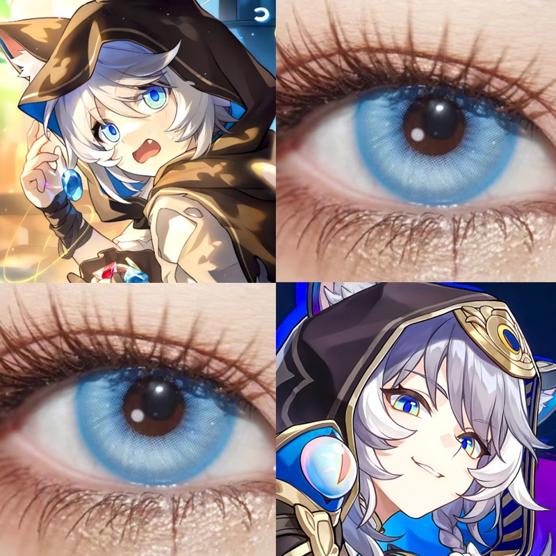 赛飞儿cos美瞳日抛黎明天气之子星河入梦冰茶汽水浅蓝官方正品cn