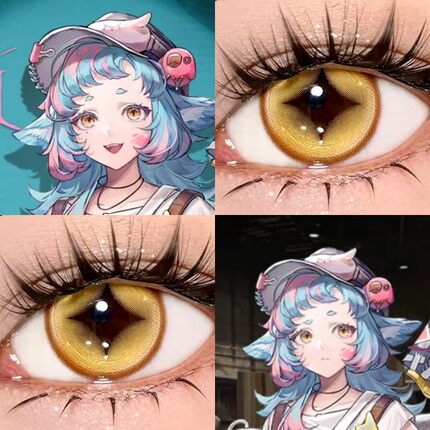 明日方舟蒂比cos美瞳日抛显色yukicon无期迷途000黄金魔法正品cn