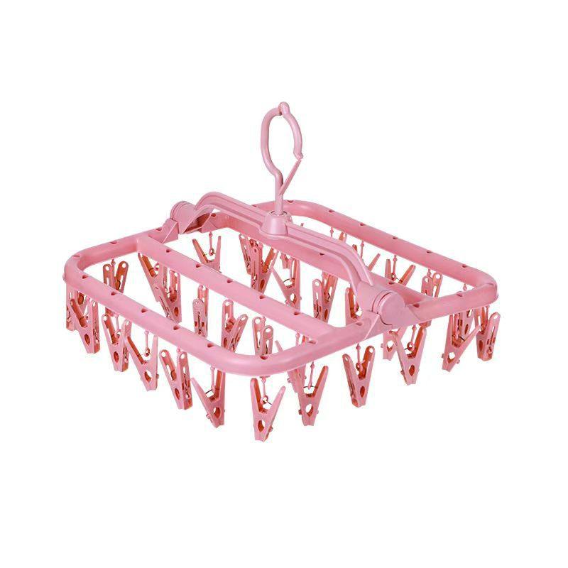 现货促销 学生宿舍折叠晾衣架 家用防风塑料晾衣架 可旋转儿童袜,收纳整理,小型晾晒架,淘宝优惠券,粉丝福利购,淘宝优惠卷