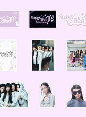 现货 SUPER REALME专辑 101张韩流女团ILLIT贴纸 朴慜柱MOKA贴画