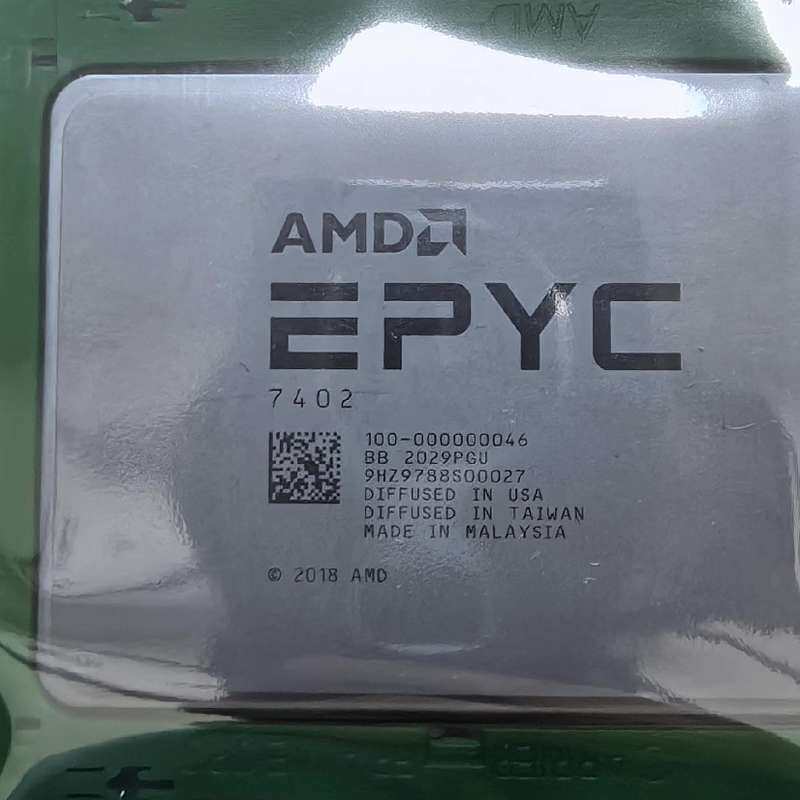 功能正常议价 AMD 7402无锁 正式版 CPU 核心数量：二十四核