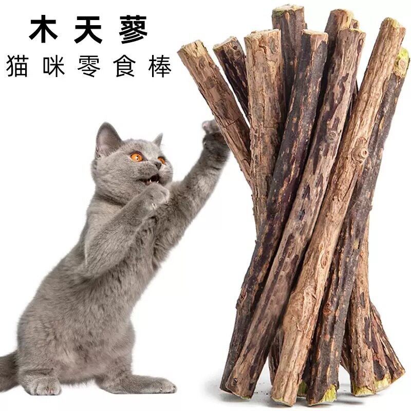 猫玩具木天蓼棍磨牙棒逗猫棒猫咪洁齿自嗨耐咬解闷神器宠物用品