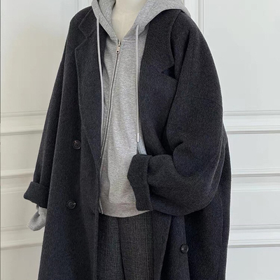 双面羊绒大衣女2025秋冬