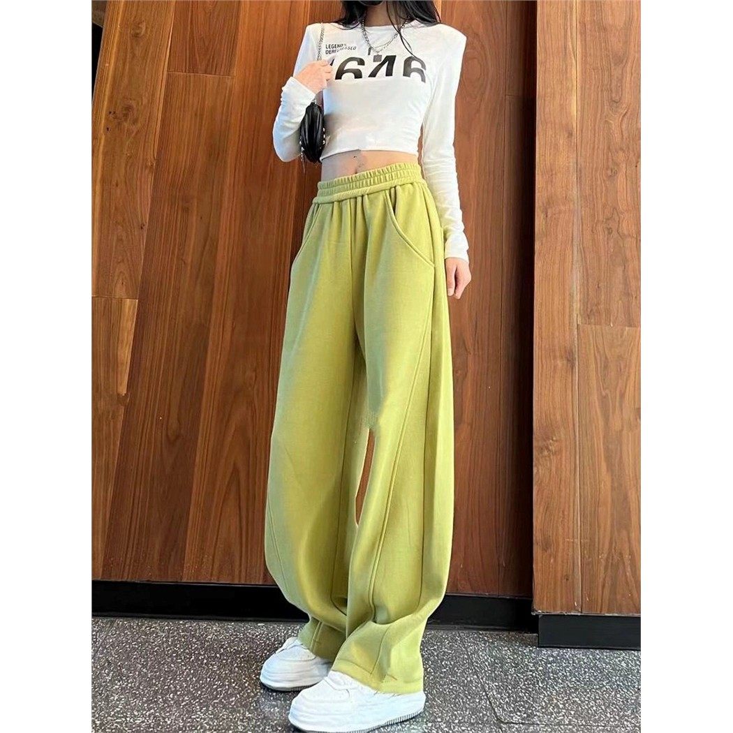 香蕉裤女2025春秋装新款宽松直筒拖地长裤子窄版阔腿休闲卫裤春秋,女装/女士精品,卫裤,淘宝优惠券,粉丝福利购,淘宝优惠卷