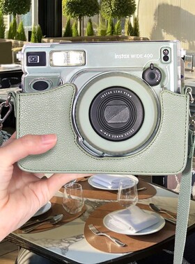 适用富士wide400相机包拍立得保护套instax wide 400收纳包透明保护壳宽幅相机斜挎包配件保护包曝光神器相册
