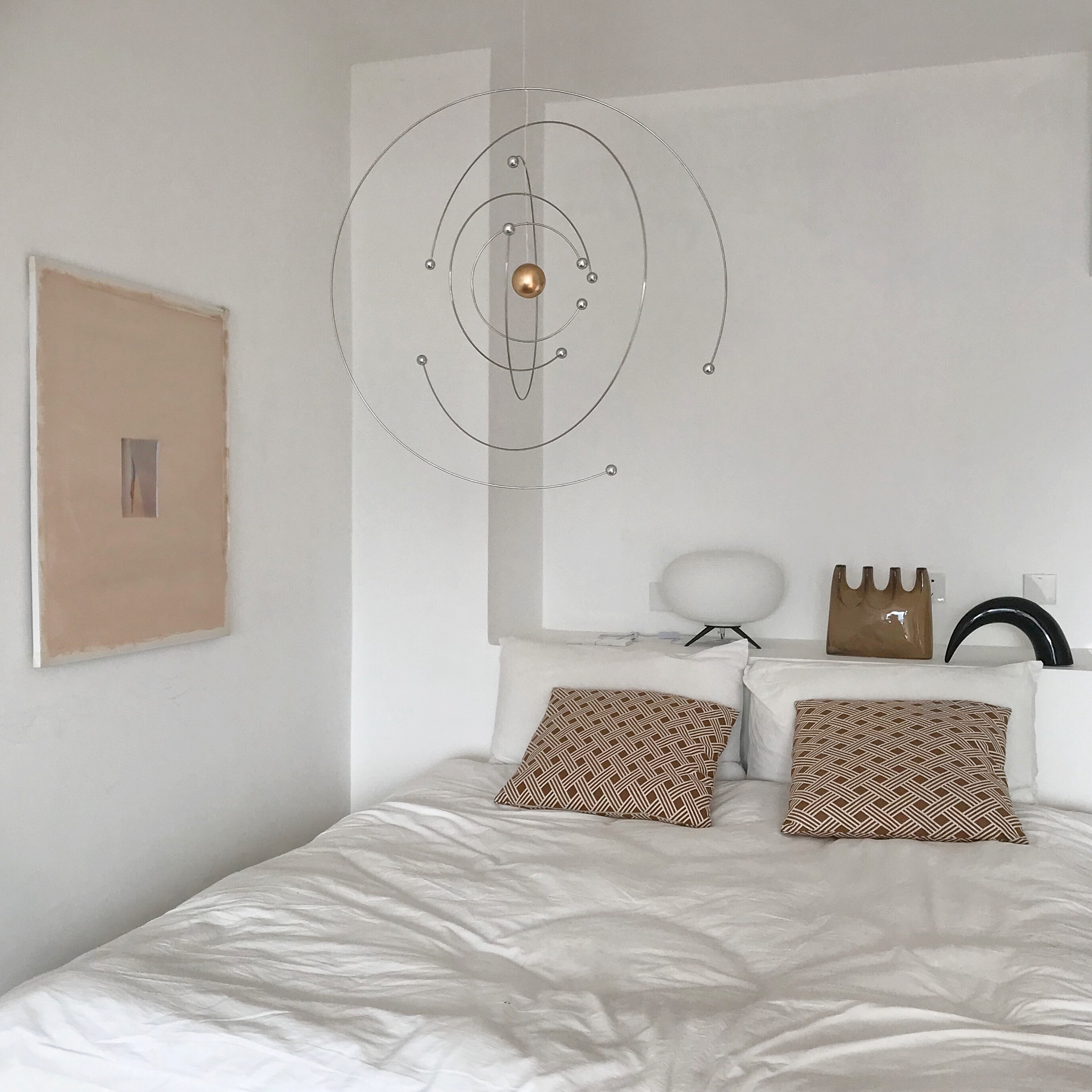 手工宇宙原子吊饰 ins创h意家居室内风铃动态平衡挂饰空中挂件