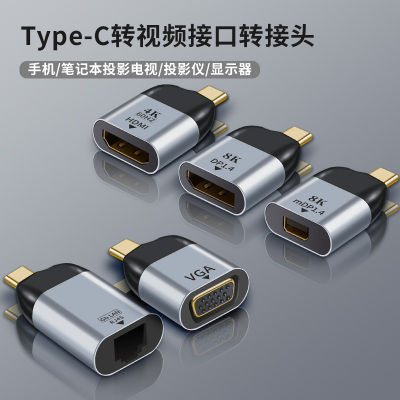 Type-C转HDMI/VGA/DP/Mini转换器