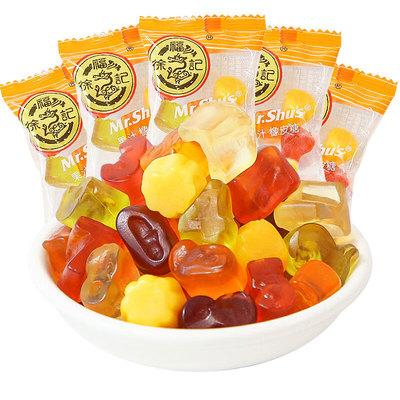 小积木形状软糖果汁橡皮糖