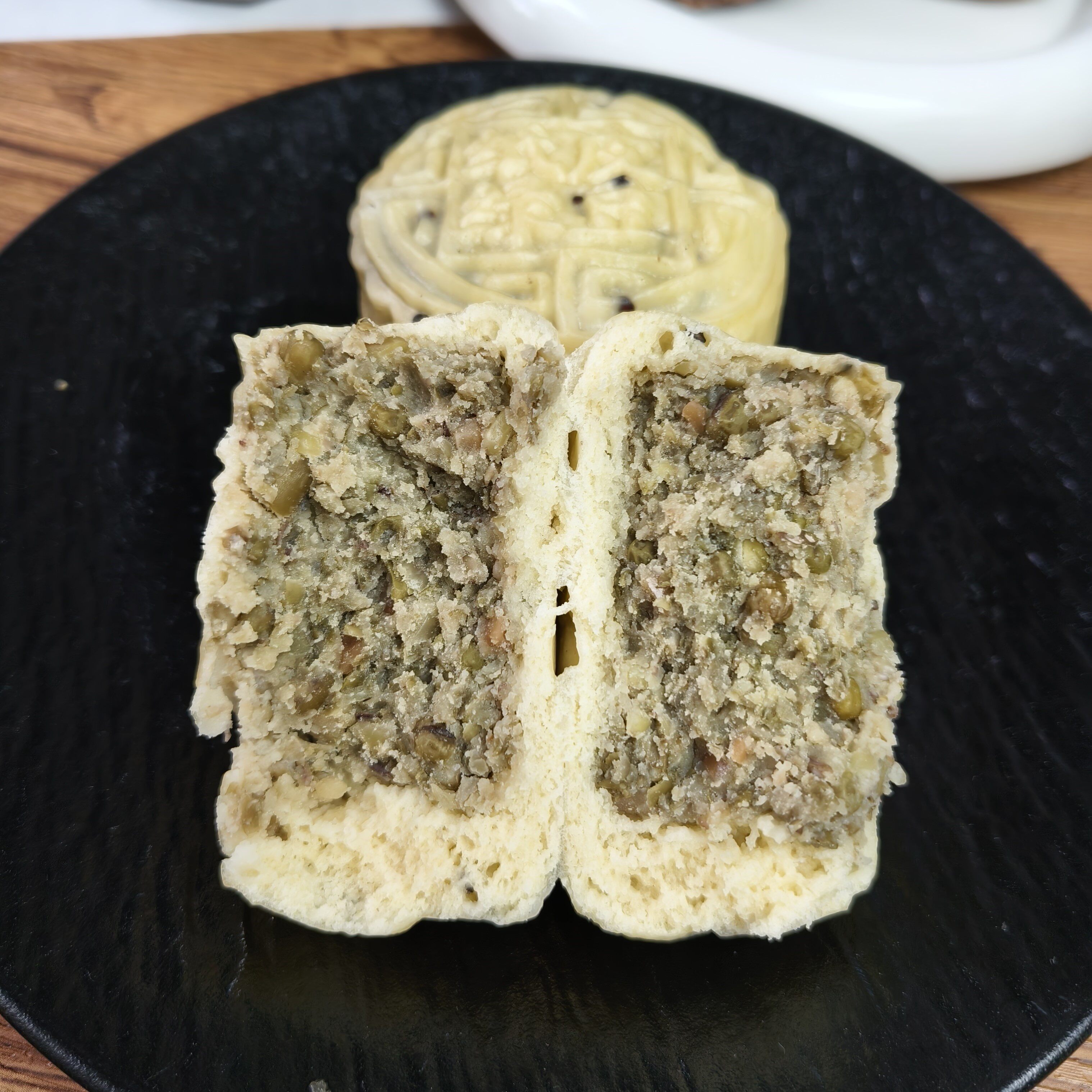 亲食派 顺丰 藜麦绿豆包清凉夏日黑全麦纸皮红豆沙包山东手作面食