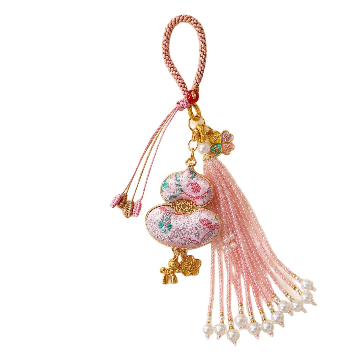 【成品】宋锦葫芦挂件手工双面刺绣钥匙扣包挂件景区文创爆款
