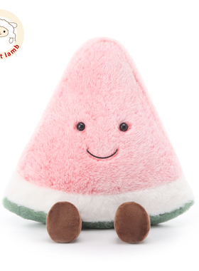 Apricot Lamb瑞可羊鲜美西瓜毛绒玩具男女孩生日礼物安抚玩偶公仔