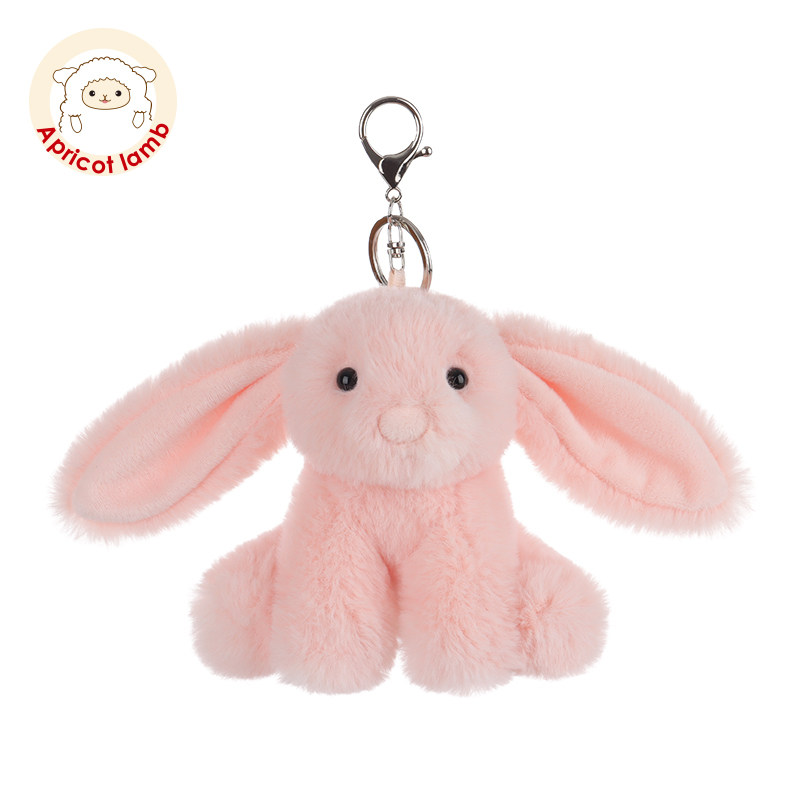 Apricot Lamb粉色兔子书包挂件公仔女钥匙扣可爱玩偶毛绒包包挂饰,玩具/童车/益智/积木/模型,毛绒/玩偶/公仔/布艺类玩具,淘宝优惠券,粉丝福利购,淘宝优惠卷