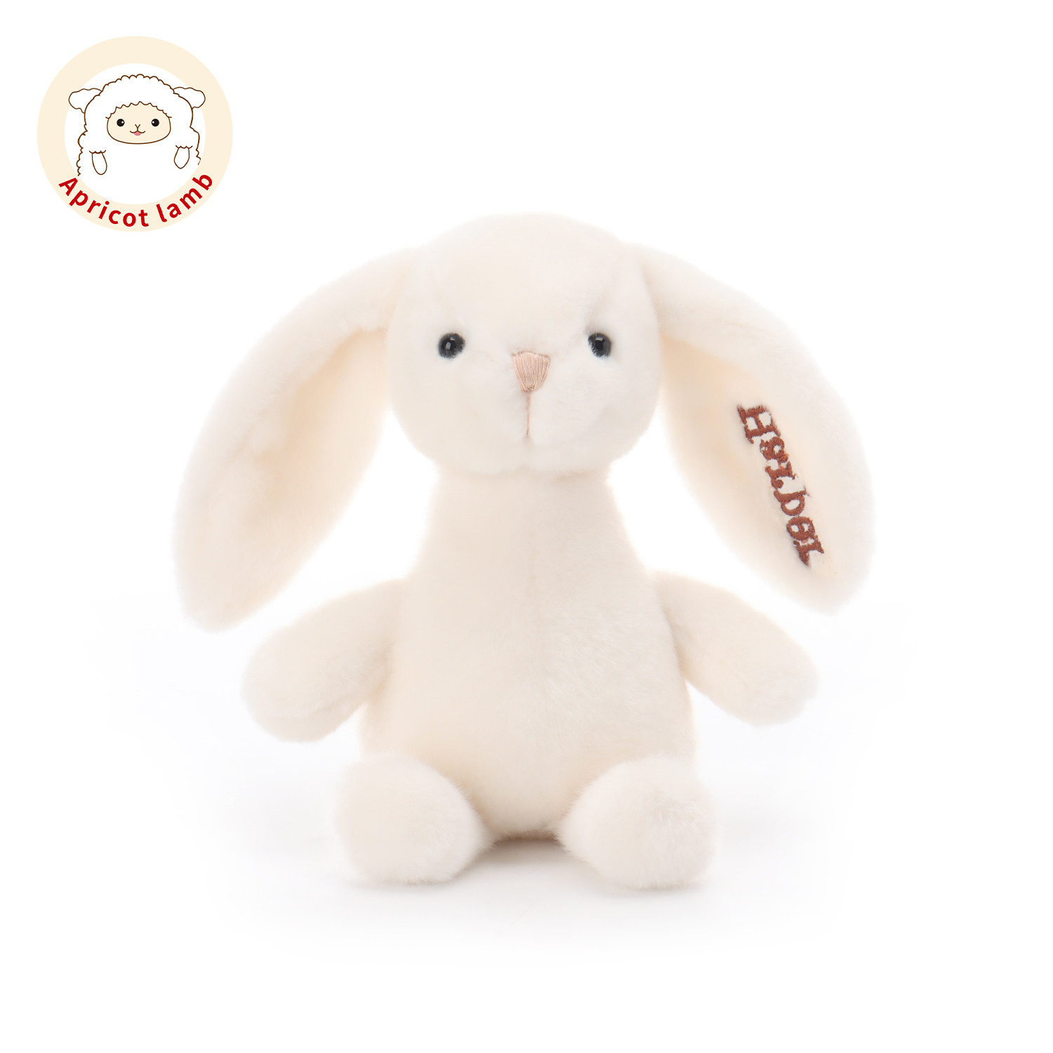 Apricot lamb瑞可羊长颈小兔毛绒玩具安抚兔兔玩偶公仔英文定制款