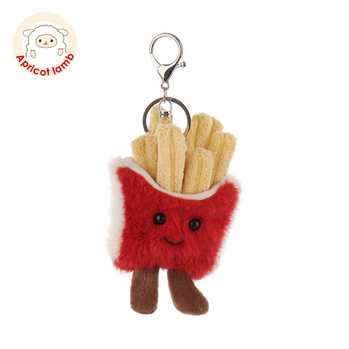 Apricot Lamb鲜美薯条书包挂件公仔女生钥匙扣可爱玩偶包包挂饰