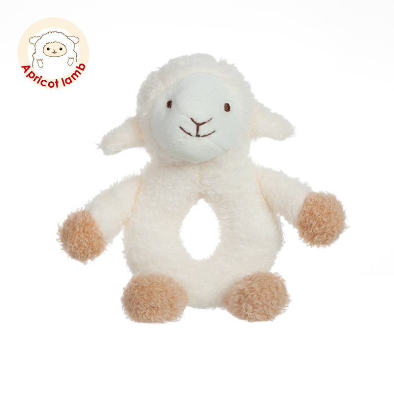 Apricotlamb新生婴儿毛绒摇铃