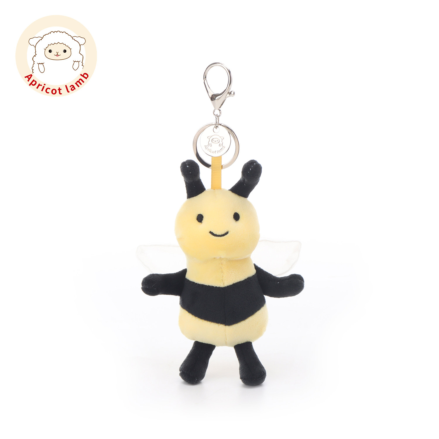 Apricot Lamb瑞可羊氨纶蜜蜂钥匙扣书包挂件公仔女生玩偶毛绒挂饰