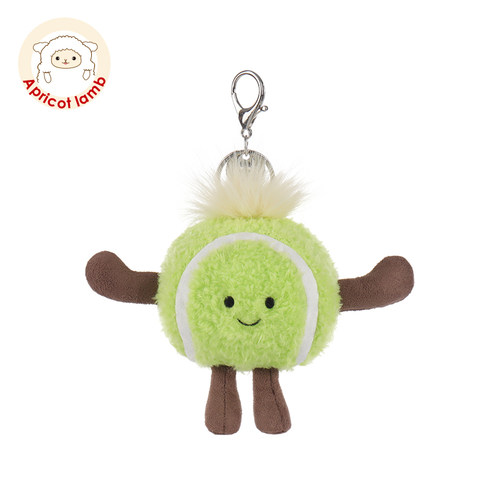 瑞可羊网球书包挂件公仔女生钥匙扣玩偶可爱毛绒包包球类车挂饰