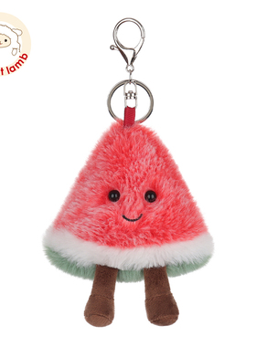 Apricot Lamb鲜美西瓜包包挂件公仔女生钥匙扣水果玩偶毛绒挂饰
