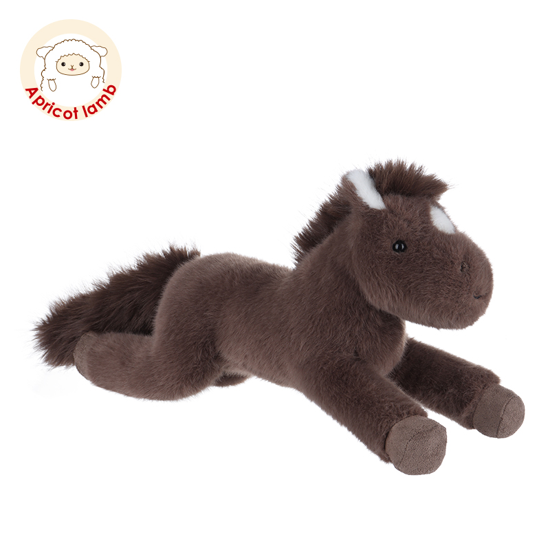 Apricotlamb棕色阳光小马玩偶