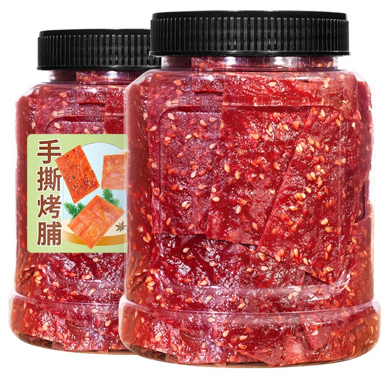 农香森靖江肉脯手撕蜜汁500g大罐