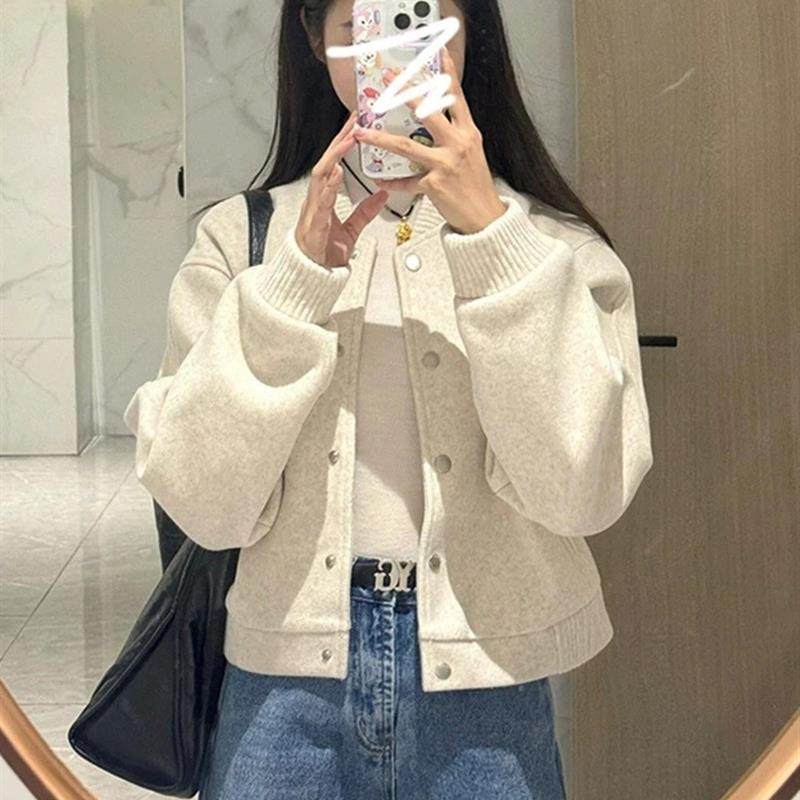 小个子短外套韩系百搭独特超好看小外套女2025新款爆款秋冬季,女装/女士精品,毛呢外套,淘宝优惠券,粉丝福利购,淘宝优惠卷