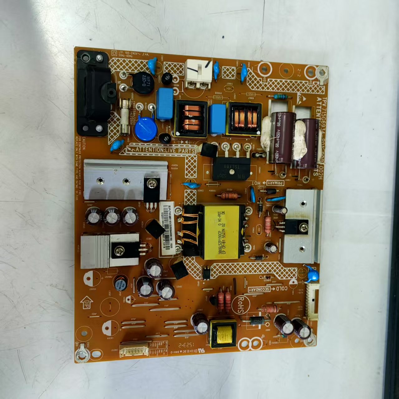 原装拆机海尔43CH6000 电源板 715G6934-P01-000-002H 双电容