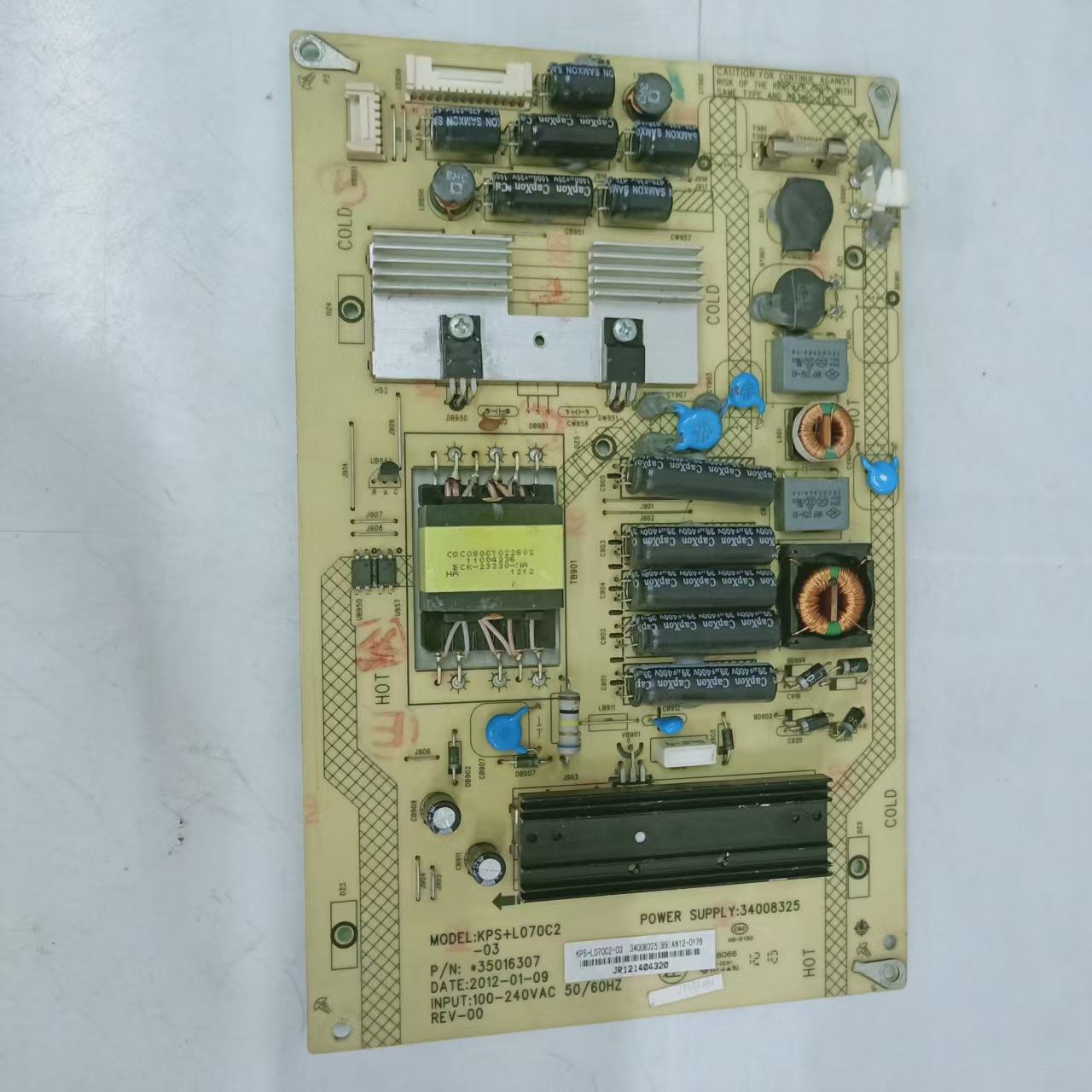 原装康佳LED39R5100DE电源板34008325 KPS+L070C2-03 35016307