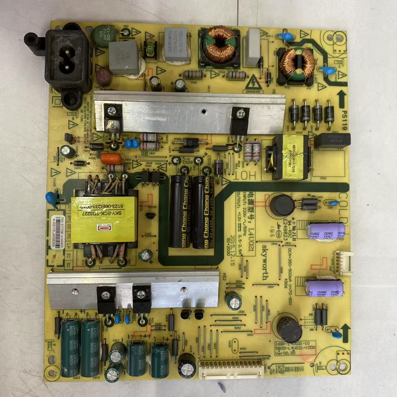 原装拆机创维49E6000电源板5800-L4U021-1000 168P-L4U021-10