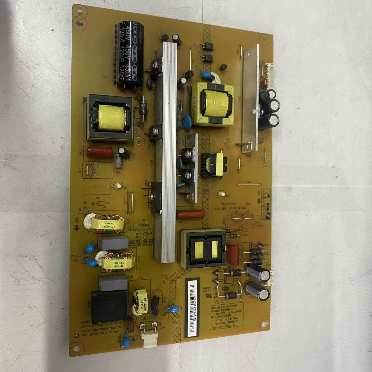 原装拆机长虹 3D55C2000i电源板HSL35D-2MC 400 XR7.820.372 V1.1 - 实物图