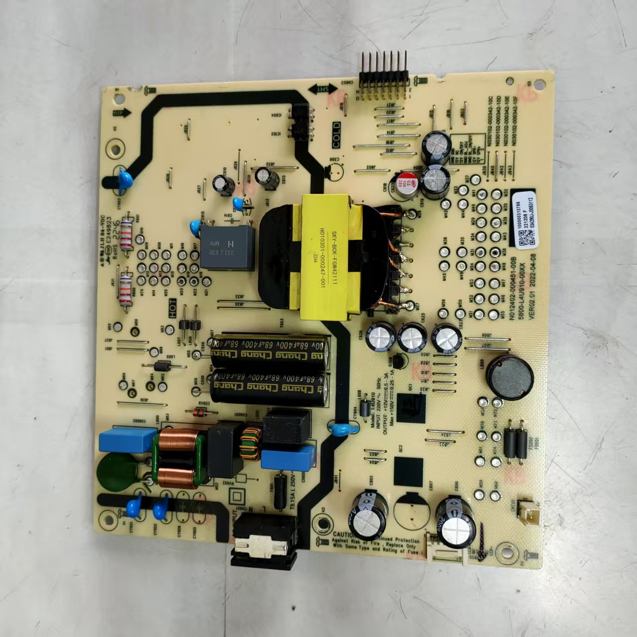 原装拆机创维55G22电源板5800-L4U910-00XX N012402-000451-00B