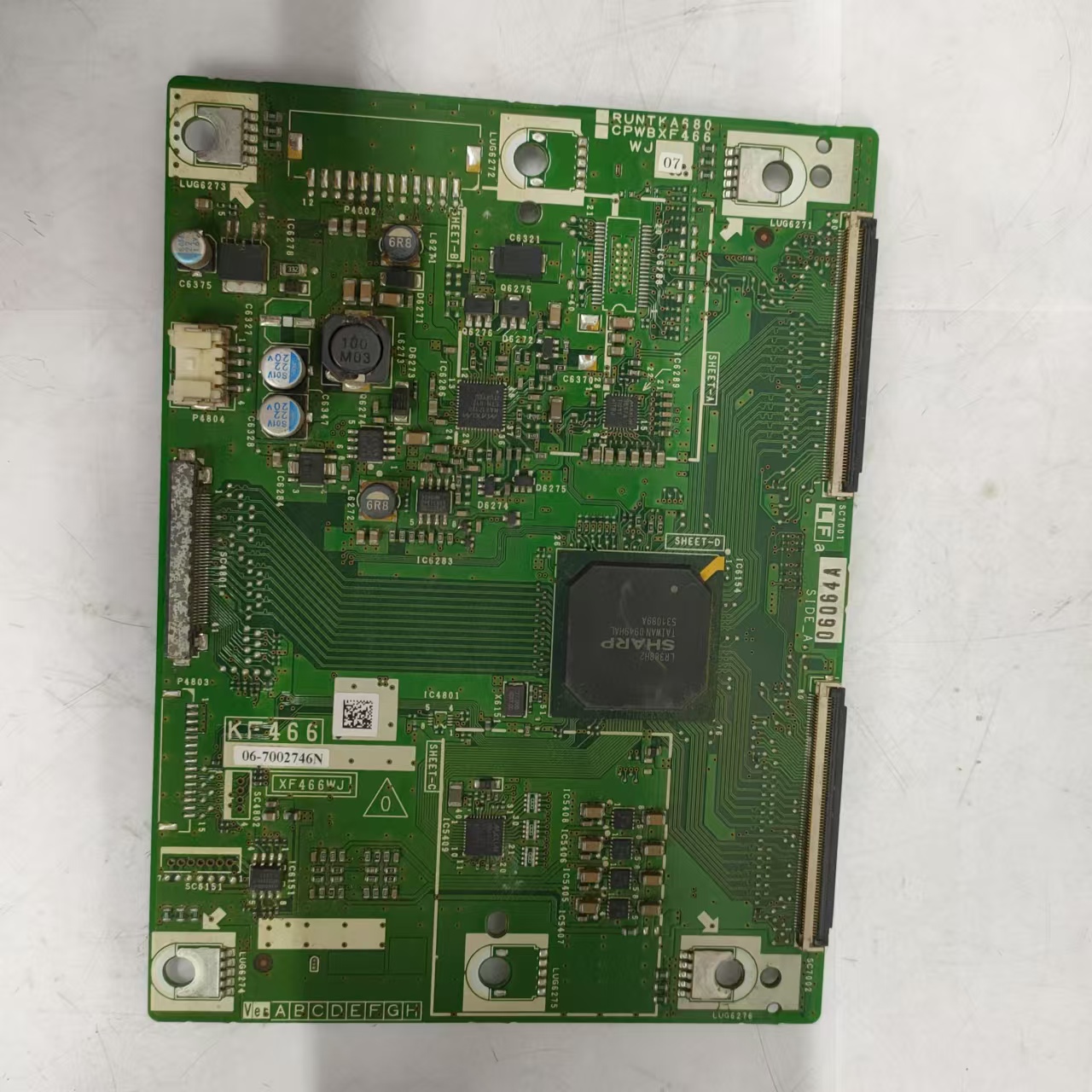夏普LCD-46GE220A逻辑板KF466 RUNTKA680 CPWBXF466 WJ07 XF466