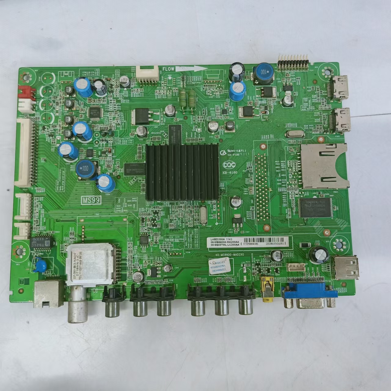 原装拆机TCL L46E5300A主板40-MS9900-MAD2XG屏LVF460SSTM实物图