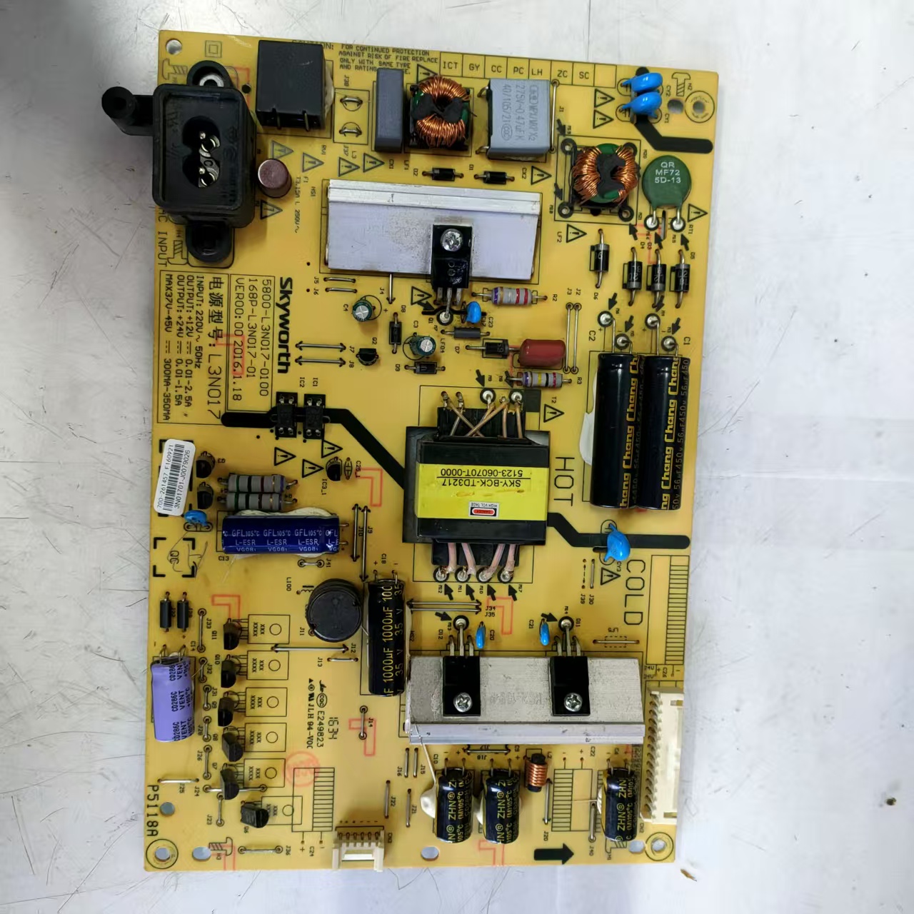 原装拆机创维43G6电源板5800-L3N017-0100 168P-L3N017-01