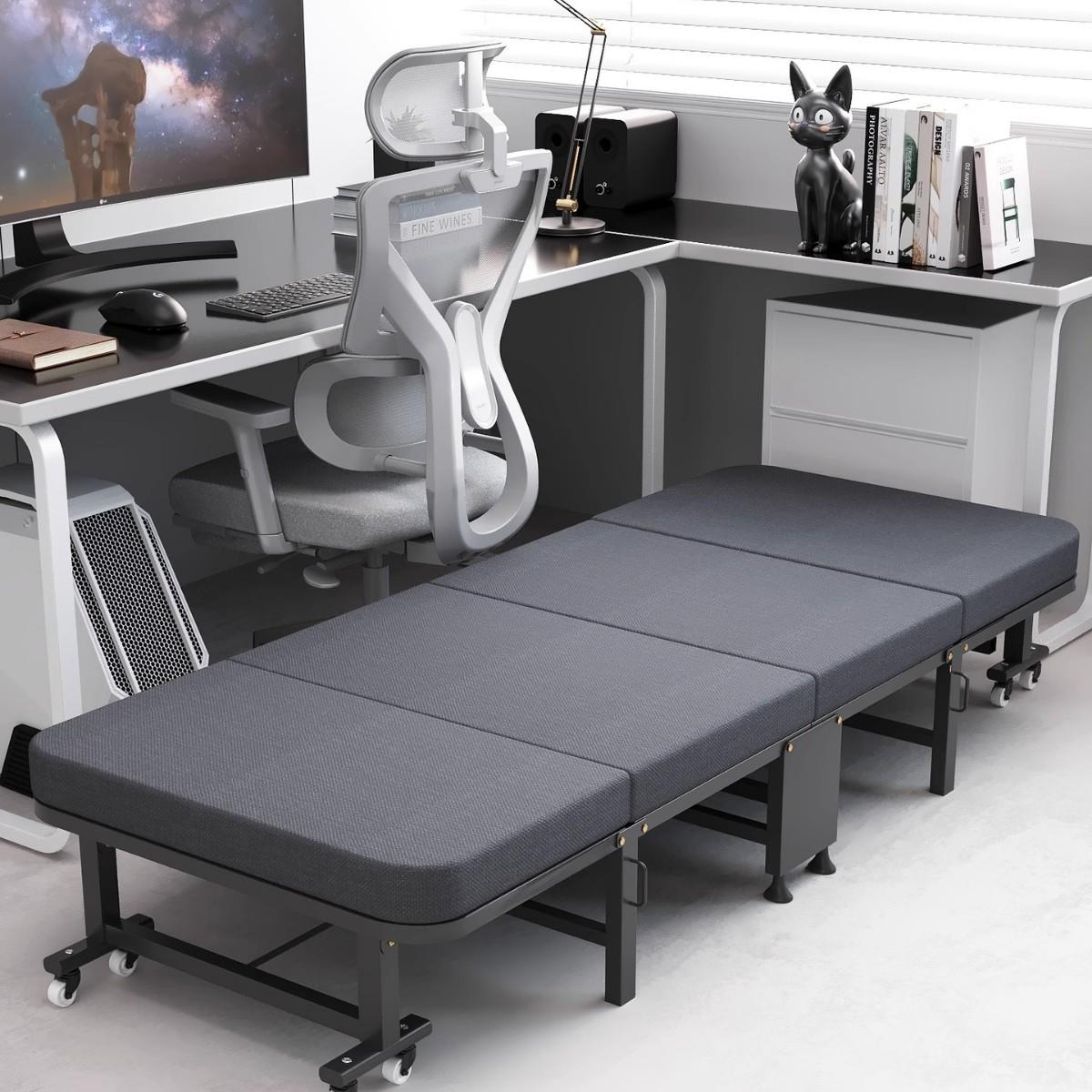 午休折叠床办公室午睡床躺椅简易便携式护单人床医院陪神器行军床