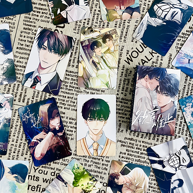 欲言难止55张镭射小卡小说周边二次元三寸拍立得圆角高清LOMO卡片